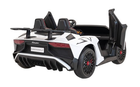 Auto Lamborghini Aventador SV na akumulator dla 2 dzieci Biały Auto Lamborghini Aventador SV na akumulator dla 2 dzieci Biały