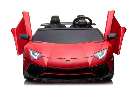 Auto Lamborghini Aventador SV na akumulator dla 2 dzieci Czerwony + Pilot 2,4 GHz + Pianka EVA + Audio LED Auto Lamborghini Aventador SV na akumulator dla 2 dzieci Czerwony + Pilot 2,4 GHz + Pianka EVA + Audio LED