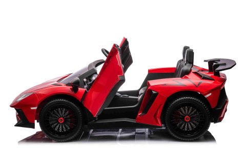 Auto Lamborghini Aventador SV na akumulator dla 2 dzieci Czerwony + Pilot 2,4 GHz + Pianka EVA + Audio LED Auto Lamborghini Aventador SV na akumulator dla 2 dzieci Czerwony + Pilot 2,4 GHz + Pianka EVA + Audio LED