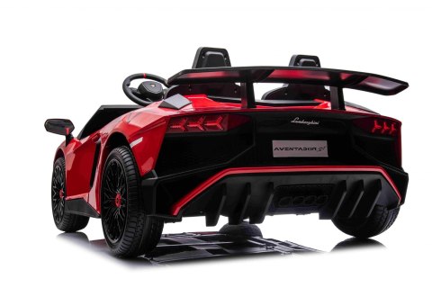 Auto Lamborghini Aventador SV na akumulator dla 2 dzieci Czerwony + Pilot 2,4 GHz + Pianka EVA + Audio LED Auto Lamborghini Aventador SV na akumulator dla 2 dzieci Czerwony + Pilot 2,4 GHz + Pianka EVA + Audio LED