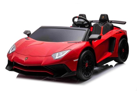 Auto Lamborghini Aventador SV na akumulator dla 2 dzieci Czerwony + Pilot 2,4 GHz + Pianka EVA + Audio LED Auto Lamborghini Aventador SV na akumulator dla 2 dzieci Czerwony + Pilot 2,4 GHz + Pianka EVA + Audio LED