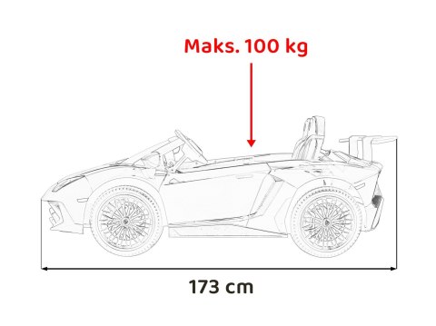 Auto Lamborghini Aventador SV na akumulator dla 2 dzieci Czerwony + Pilot 2,4 GHz + Pianka EVA + Audio LED Auto Lamborghini Aventador SV na akumulator dla 2 dzieci Czerwony + Pilot 2,4 GHz + Pianka EVA + Audio LED