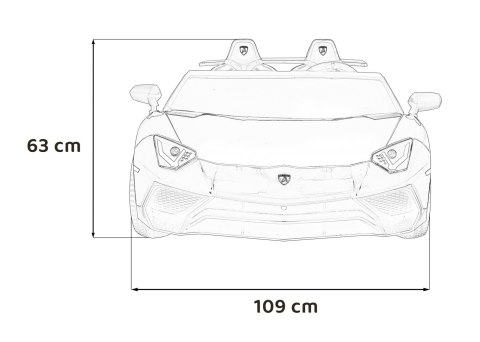 Auto Lamborghini Aventador SV na akumulator dla 2 dzieci Czerwony + Pilot 2,4 GHz + Pianka EVA + Audio LED Auto Lamborghini Aventador SV na akumulator dla 2 dzieci Czerwony + Pilot 2,4 GHz + Pianka EVA + Audio LED