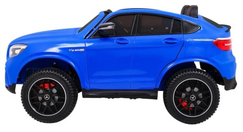 Auto Mercedes GLC 63S dla dzieci - Niebieski SUV + Napęd 4x4 Auto Mercedes GLC 63S dla dzieci - Niebieski SUV + Napęd 4x4