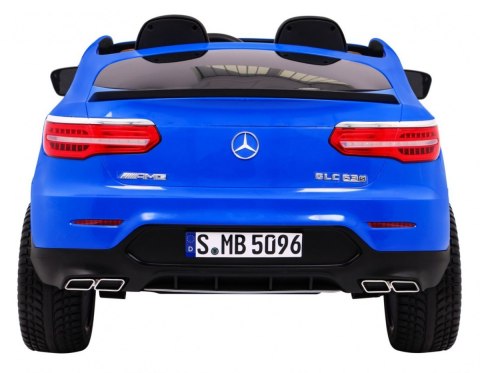Auto Mercedes GLC 63S dla dzieci - Niebieski SUV + Napęd 4x4 Auto Mercedes GLC 63S dla dzieci - Niebieski SUV + Napęd 4x4