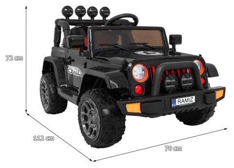 Auto Terenowe Full Time 4WD dla dzieci Czarny + Napęd 4x4 + Pilot Auto Terenowe Full Time 4WD dla dzieci Czarny + Napęd 4x4 + Pilot