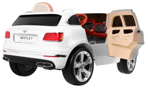Auto na akumulator Bentley Bentayga dla dzieci, Biały