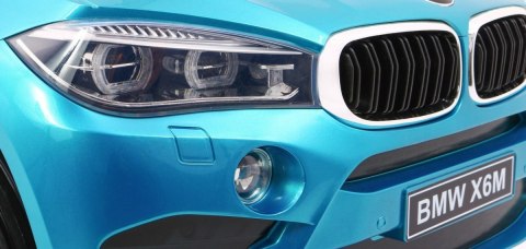 BMW X6M Elektryczne Autko, SUV dla dzieci Lakier Niebieski + Pilot BMW X6M Elektryczne Autko, SUV dla dzieci Lakier Niebieski + Pilot