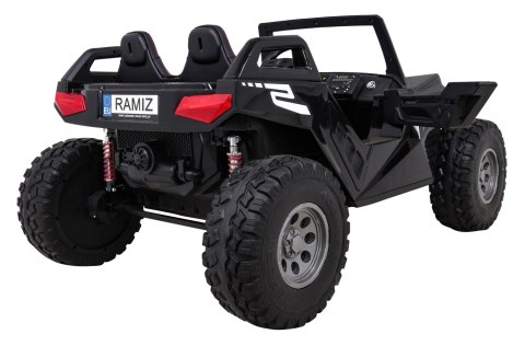 Buggy Clash na akumulator dla 2 dzieci Czarny + Pilot + Napęd 4x4 + Regulacja siedzenia + Radio MP3 + LED Buggy Clash na akumulator dla 2 dzieci Czarny + Pilot + Napęd 4x4 + Regulacja siedzenia + Radio MP3 + LED