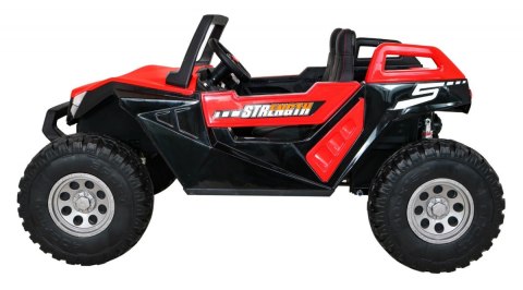 Buggy Clash na akumulator dla 2 dzieci Czerwony + Pilot + Napęd 4x4 + Regulacja siedzenia + Radio MP3 + LED Buggy Clash na akumulator dla 2 dzieci Czerwony + Pilot + Napęd 4x4 + Regulacja siedzenia + Radio MP3 + LED