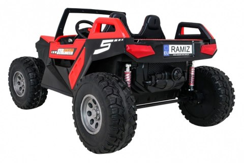 Buggy Clash na akumulator dla 2 dzieci Czerwony + Pilot + Napęd 4x4 + Regulacja siedzenia + Radio MP3 + LED Buggy Clash na akumulator dla 2 dzieci Czerwony + Pilot + Napęd 4x4 + Regulacja siedzenia + Radio MP3 + LED