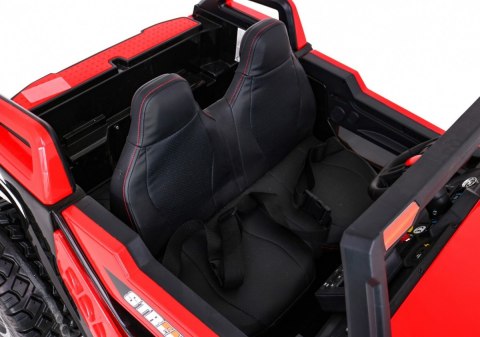 Buggy Clash na akumulator dla 2 dzieci Czerwony + Pilot + Napęd 4x4 + Regulacja siedzenia + Radio MP3 + LED Buggy Clash na akumulator dla 2 dzieci Czerwony + Pilot + Napęd 4x4 + Regulacja siedzenia + Radio MP3 + LED