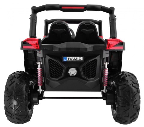 Buggy SuperStar dla dzieci Czerwony + Napęd 4x4 + Pilot + Bagażnik + MP3 LED + Blokada drzwi