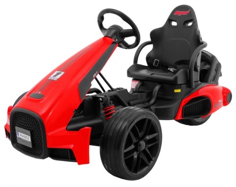 Gokart na akumulator Bolid XR-1 dla dzieci Czerwony + Regulowana kierownica + Profilowane siedzenie Gokart na akumulator Bolid XR-1 dla dzieci Czerwony + Regulowana kierownica + Profilowane siedzenie