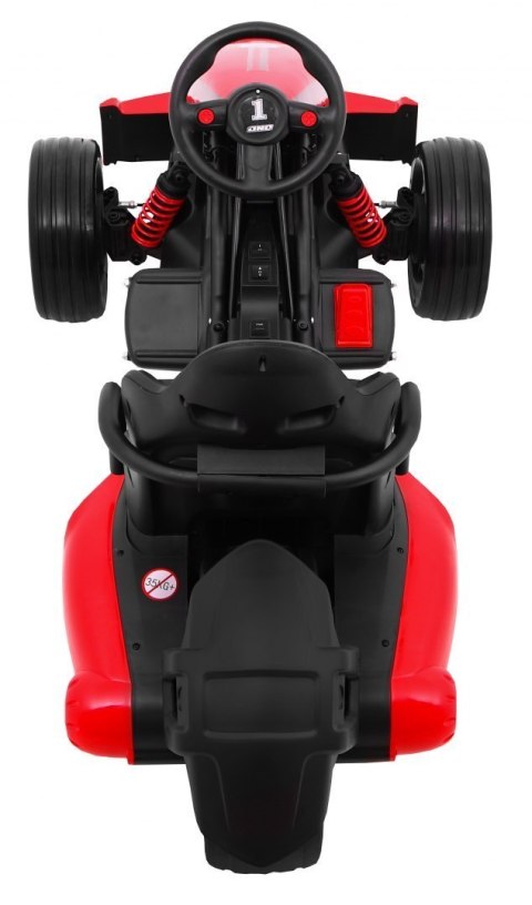 Gokart na akumulator Bolid XR-1 dla dzieci Czerwony + Regulowana kierownica + Profilowane siedzenie Gokart na akumulator Bolid XR-1 dla dzieci Czerwony + Regulowana kierownica + Profilowane siedzenie