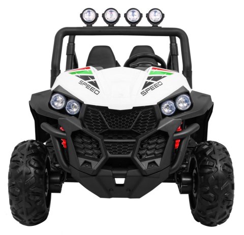 Grand Buggy Strong Lift dla dzieci Biały + Napęd 4x4 + Pilot + Bagażnik + Radio MP3 + LED Grand Buggy Strong Lift dla dzieci Biały + Napęd 4x4 + Pilot + Bagażnik + Radio MP3 + LED