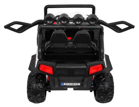 Grand Buggy Strong Lift dla dzieci Biały + Napęd 4x4 + Pilot + Bagażnik + Radio MP3 + LED Grand Buggy Strong Lift dla dzieci Biały + Napęd 4x4 + Pilot + Bagażnik + Radio MP3 + LED