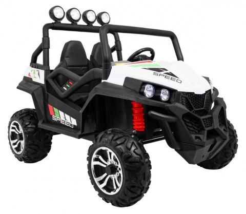 Grand Buggy Strong Lift dla dzieci Biały + Napęd 4x4 + Pilot + Bagażnik + Radio MP3 + LED Grand Buggy Strong Lift dla dzieci Biały + Napęd 4x4 + Pilot + Bagażnik + Radio MP3 + LED