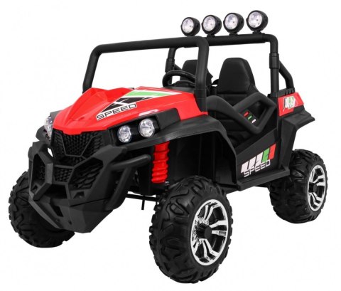 Grand Buggy Strong Lift dla dzieci Czerwony + Napęd 4x4 + Pilot + Bagażnik + Radio MP3 + LED Grand Buggy Strong Lift dla dzieci Czerwony + Napęd 4x4 + Pilot + Bagażnik + Radio MP3 + LED