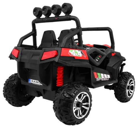 Grand Buggy Strong Lift dla dzieci Czerwony + Napęd 4x4 + Pilot + Bagażnik + Radio MP3 + LED Grand Buggy Strong Lift dla dzieci Czerwony + Napęd 4x4 + Pilot + Bagażnik + Radio MP3 + LED