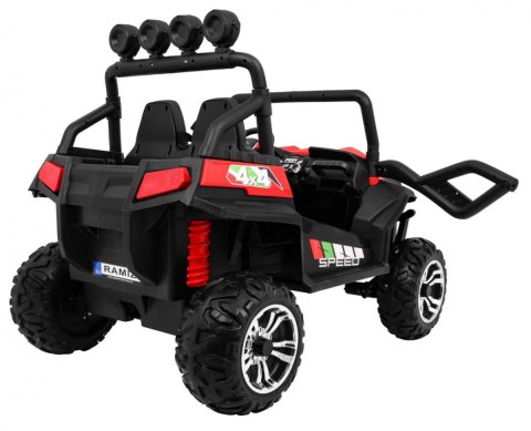 Grand Buggy Strong Lift dla dzieci Czerwony + Napęd 4x4 + Pilot + Bagażnik + Radio MP3 + LED Grand Buggy Strong Lift dla dzieci Czerwony + Napęd 4x4 + Pilot + Bagażnik + Radio MP3 + LED