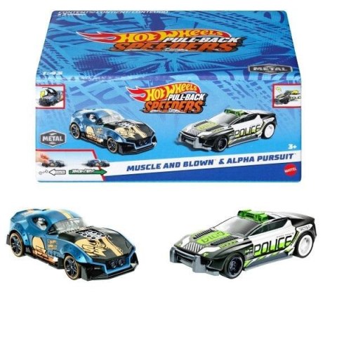 Hot Wheels Pull-Back Speeders Zestaw 2 pojazdy Hot Wheels Pull-Back Speeders Zestaw 2 pojazdy