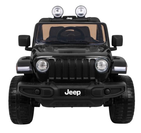 Jeep Wrangler Rubicon na akumulator dla dzieci Czarny + Pilot + Radio MP3 LED + Koła EVA Jeep Wrangler Rubicon na akumulator dla dzieci Czarny + Pilot + Radio MP3 LED + Koła EVA