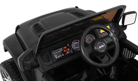 Jeep Wrangler Rubicon na akumulator dla dzieci Czarny + Pilot + Radio MP3 LED + Koła EVA Jeep Wrangler Rubicon na akumulator dla dzieci Czarny + Pilot + Radio MP3 LED + Koła EVA