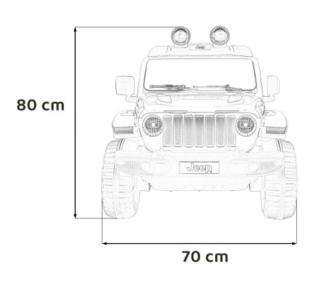 Jeep Wrangler Rubicon na akumulator dla dzieci Czerwony + Pilot + Radio MP3 LED + Koła EVA Jeep Wrangler Rubicon na akumulator dla dzieci Czerwony + Pilot + Radio MP3 LED + Koła EVA