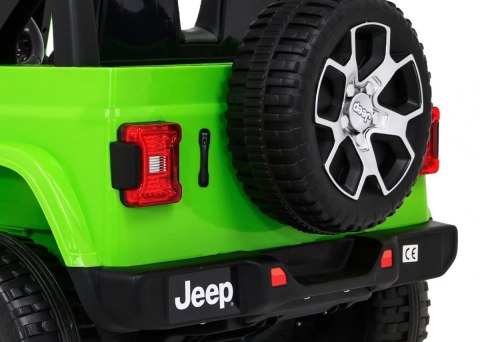 Jeep Wrangler Rubicon na akumulator dla dzieci Zielony + Pilot + Radio MP3 LED + Koła EVA Jeep Wrangler Rubicon na akumulator dla dzieci Zielony + Pilot + Radio MP3 LED + Koła EVA