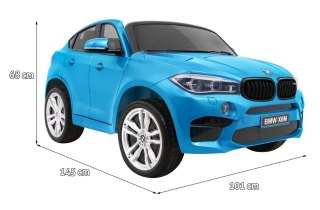 SUV BMW X6M XXL dla 2 dzieci Lakier Niebieski + Pilot