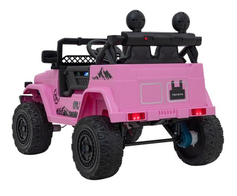 Toyota FJ Cruiser dla dzieci Różowy + Pilot + Napęd 4x4 + Audio LED + EVA + Wolny Start Toyota FJ Cruiser dla dzieci Różowy + Pilot + Napęd 4x4 + Audio LED + EVA + Wolny Start