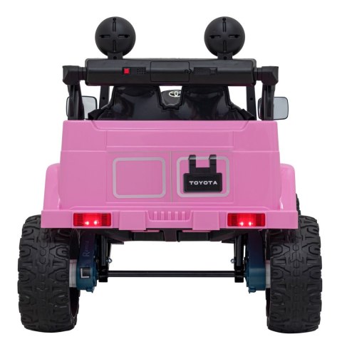 Toyota FJ Cruiser dla dzieci Różowy + Pilot + Napęd 4x4 + Audio LED + EVA + Wolny Start Toyota FJ Cruiser dla dzieci Różowy + Pilot + Napęd 4x4 + Audio LED + EVA + Wolny Start