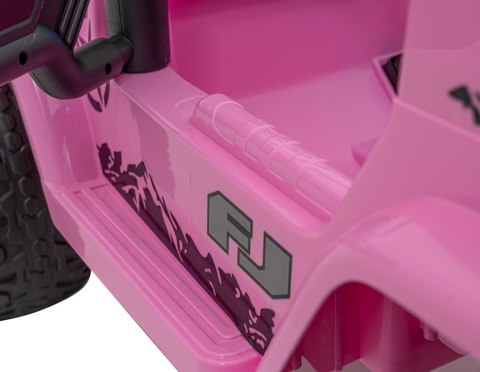 Toyota FJ Cruiser dla dzieci Różowy + Pilot + Napęd 4x4 + Audio LED + EVA + Wolny Start Toyota FJ Cruiser dla dzieci Różowy + Pilot + Napęd 4x4 + Audio LED + EVA + Wolny Start