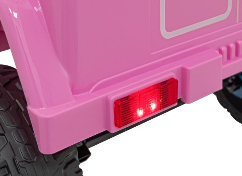 Toyota FJ Cruiser dla dzieci Różowy + Pilot + Napęd 4x4 + Audio LED + EVA + Wolny Start Toyota FJ Cruiser dla dzieci Różowy + Pilot + Napęd 4x4 + Audio LED + EVA + Wolny Start