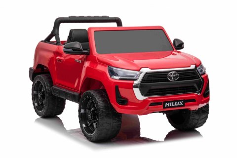 Toyota Hilux na akumulator dla dzieci Czerwony Pickup + Napęd 4x4 + Pilot Toyota Hilux na akumulator dla dzieci Czerwony Pickup + Napęd 4x4 + Pilot