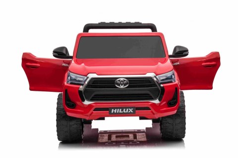 Toyota Hilux na akumulator dla dzieci Czerwony Pickup + Napęd 4x4 + Pilot Toyota Hilux na akumulator dla dzieci Czerwony Pickup + Napęd 4x4 + Pilot