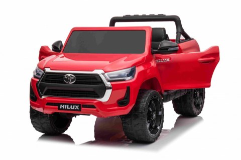 Toyota Hilux na akumulator dla dzieci Czerwony Pickup + Napęd 4x4 + Pilot Toyota Hilux na akumulator dla dzieci Czerwony Pickup + Napęd 4x4 + Pilot