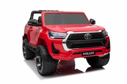 Toyota Hilux na akumulator dla dzieci Czerwony Pickup + Napęd 4x4 + Pilot Toyota Hilux na akumulator dla dzieci Czerwony Pickup + Napęd 4x4 + Pilot