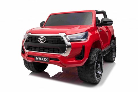 Toyota Hilux na akumulator dla dzieci Czerwony Pickup + Napęd 4x4 + Pilot Toyota Hilux na akumulator dla dzieci Czerwony Pickup + Napęd 4x4 + Pilot