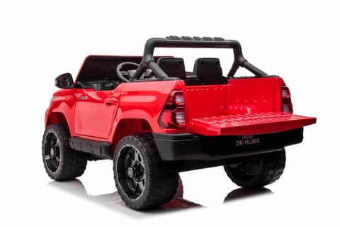 Toyota Hilux na akumulator dla dzieci Czerwony Pickup + Napęd 4x4 + Pilot Toyota Hilux na akumulator dla dzieci Czerwony Pickup + Napęd 4x4 + Pilot