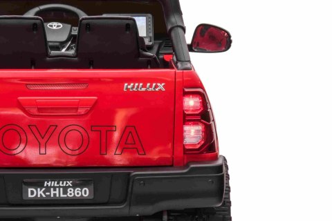 Toyota Hilux na akumulator dla dzieci Czerwony Pickup + Napęd 4x4 + Pilot Toyota Hilux na akumulator dla dzieci Czerwony Pickup + Napęd 4x4 + Pilot