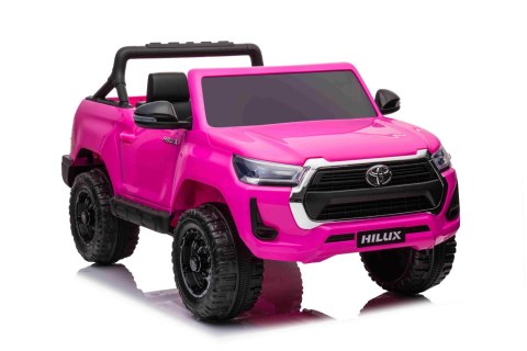 Toyota Hilux na akumulator dla dzieci, Różowy Pickup + Napęd 4x4 + Pilot Toyota Hilux na akumulator dla dzieci, Różowy Pickup + Napęd 4x4 + Pilot