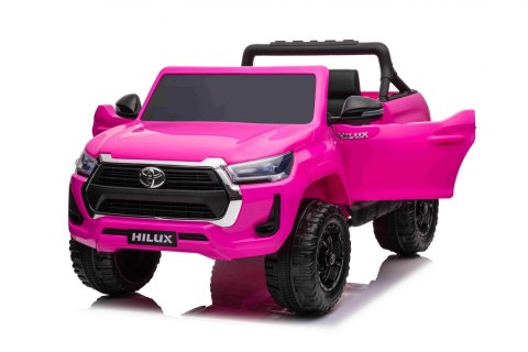 Toyota Hilux na akumulator dla dzieci, Różowy Pickup + Napęd 4x4 + Pilot Toyota Hilux na akumulator dla dzieci, Różowy Pickup + Napęd 4x4 + Pilot