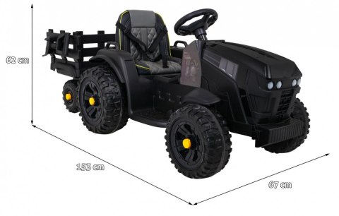 Traktor Titanium Z Przyczepą Czarny Traktor Titanium Z Przyczepą Czarny