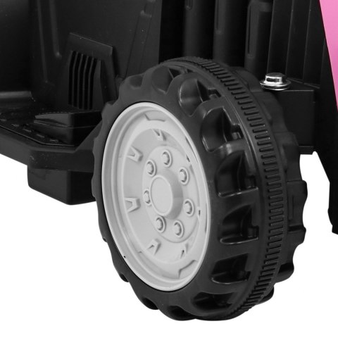 Traktor z Przyczepą Różowy Traktor z Przyczepą Różowy