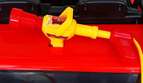 Wóz Straż Pożarna na akumulator dla dzieci + Armatka wodna + Megafon + Kogut strażacki + Pilot Wóz Straż Pożarna na akumulator dla dzieci + Armatka wodna + Megafon + Kogut strażacki + Pilot