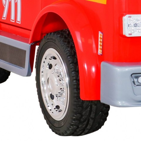 Wóz Straż Pożarna na akumulator dla dzieci + Armatka wodna + Megafon + Kogut strażacki + Pilot Wóz Straż Pożarna na akumulator dla dzieci + Armatka wodna + Megafon + Kogut strażacki + Pilot