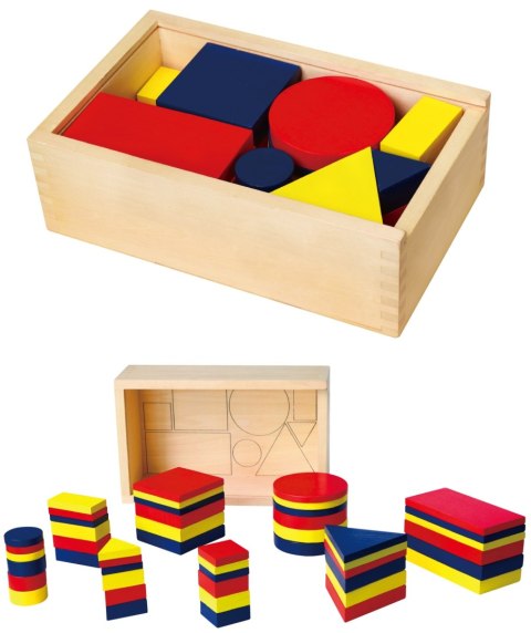 Drewniane Klocki Dienesa Figury geometryczne Viga Toys Montessori Drewniane Klocki Dienesa Figury geometryczne Viga Toys Montessori