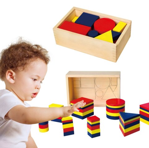 Drewniane Klocki Dienesa Figury geometryczne Viga Toys Montessori Drewniane Klocki Dienesa Figury geometryczne Viga Toys Montessori